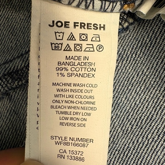 Joe Fresh Two-Tone Panelled Slim Fit Jeans Step Hem Size 31 - Picture 5 of 6